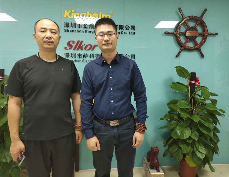 亿配芯城郭嘉鸿总经理拜访乐虎游戏微半导体宋仕强总经理