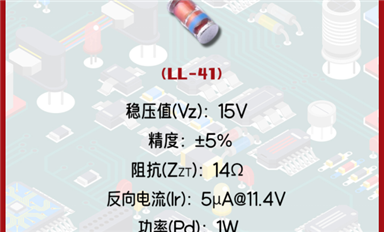 稳压二极管ZM4744A广泛应用于基准电压源
